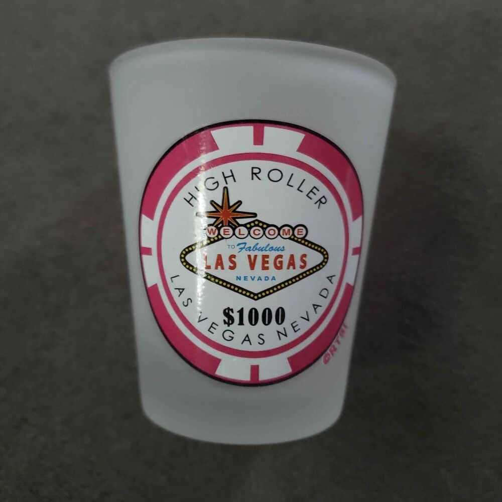 Vegas High roller shot glass